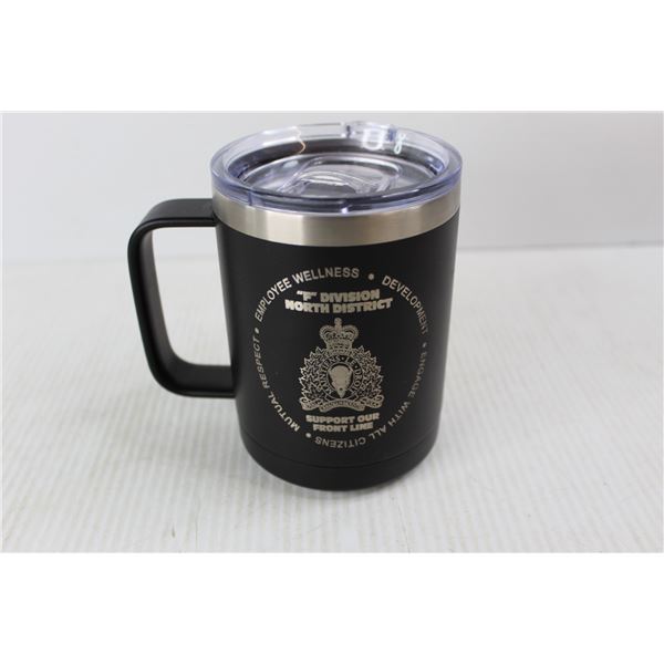 Black Insulated RCMP Related Cup w/ Lid