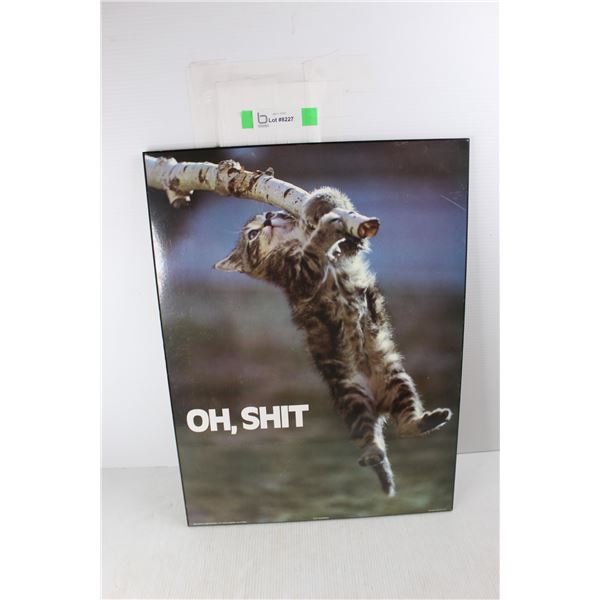 Hanging Cat Picture- 18'' x 24''