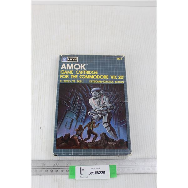 Amok 1982 Game Cartridge by Umi- As Is