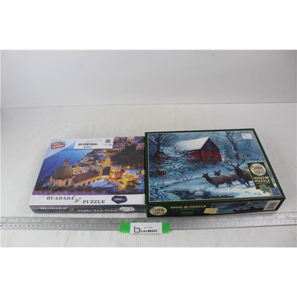 (2) 1000 Piece Jigsaw Puzzles- Both As Is