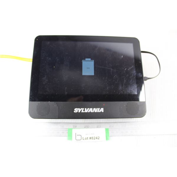 Sylvania 9'' Screen DVD Player w/ Cord- Powers On