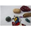 Image 4 : Petrified Wood Pieces - Polished Rocks - Geode Cluster - Stained Glass Horse