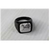 Image 2 : Men's Villain Society Black Metal Ring (unknown size)