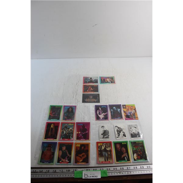 (21) Hard Rock Collector's Cards - AC/DC Cinderella and Misc.