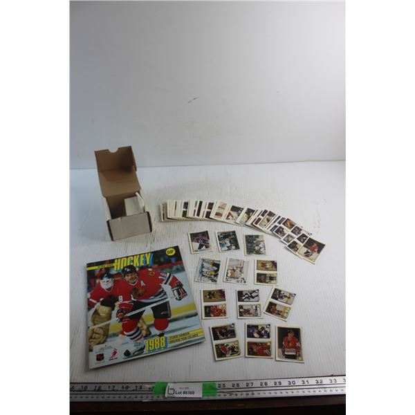 1988 O Pee Chee Hockey 270 Sticker / Card Set with Sticker Yearbook Album