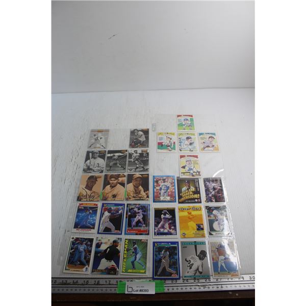 Variety of Collector's Baseball Trading Cards