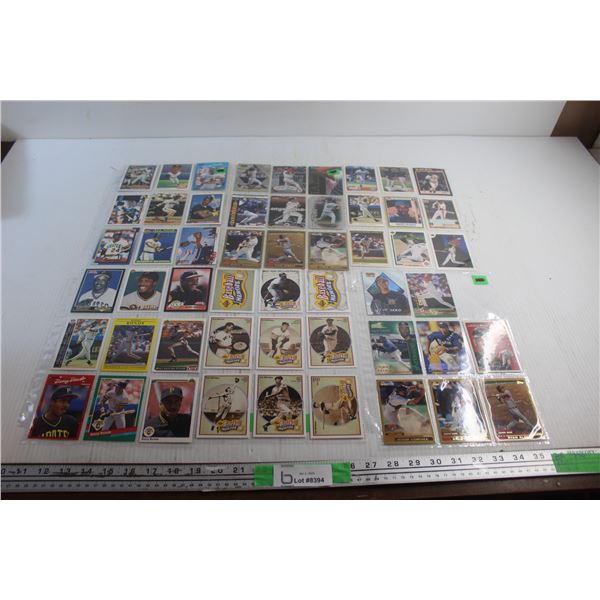 Variety of Collector's Baseball Trading Cards