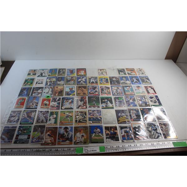 Variety of Collector's Baseball Trading Cards