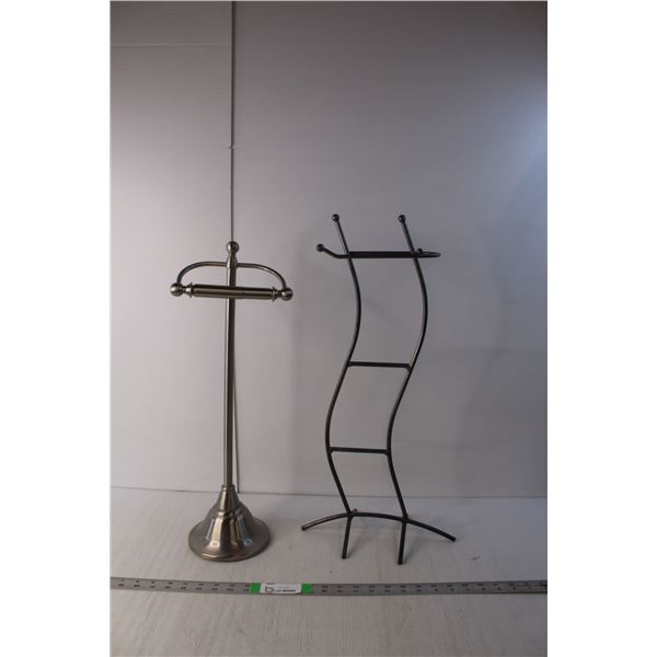 (2) Toilet Paper Holders/Racks Up to 24" Tall