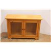 Image 2 : *Wood Cabinet with Glass Doors 27" Tall x 37.5" Long x 10.5" Deep