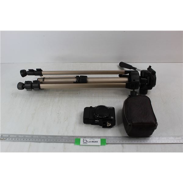 Nikon Coolpix Camera w/ Case & Tri- Pod- As Is