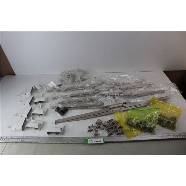 Lot Of Window Hardware, Awning Window Operators, Snap In Crank Handles, Sash Locks, Misc.