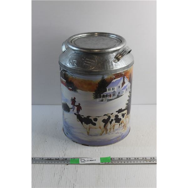 Christmas Gift Cream Can Tin