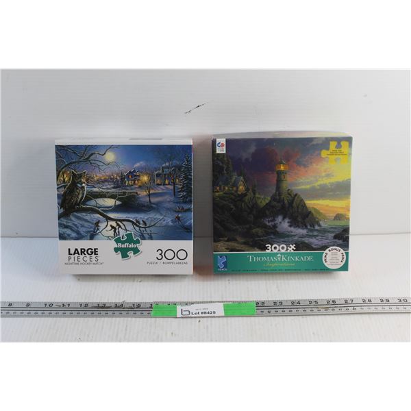 (2) 300 piece Jigsaw Puzzles