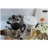 Image 6 : Coffee Pot, Mixing Bowl, Body Weight Scale, Knife Holders, Spatulas and Misc.