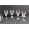 Image 2 : Glass Bowl, Plate and (4) Liquor Shot Cups