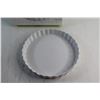 Image 3 : 11'' Porcelain Quiche Plate - NIB