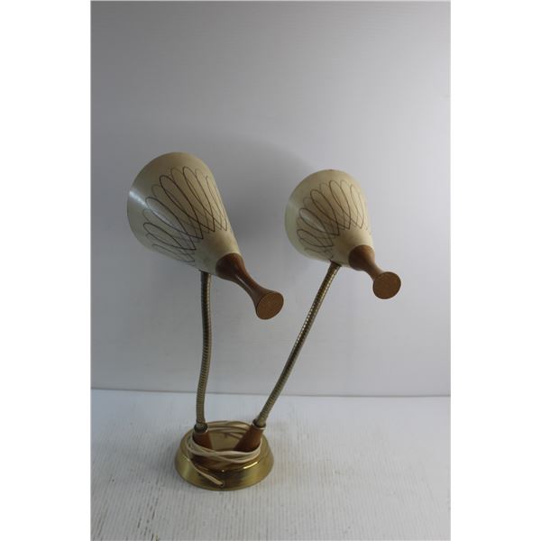 Twin Gooseneck Desk Lamp - Tested