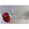 Image 4 : (6) Glass Vases