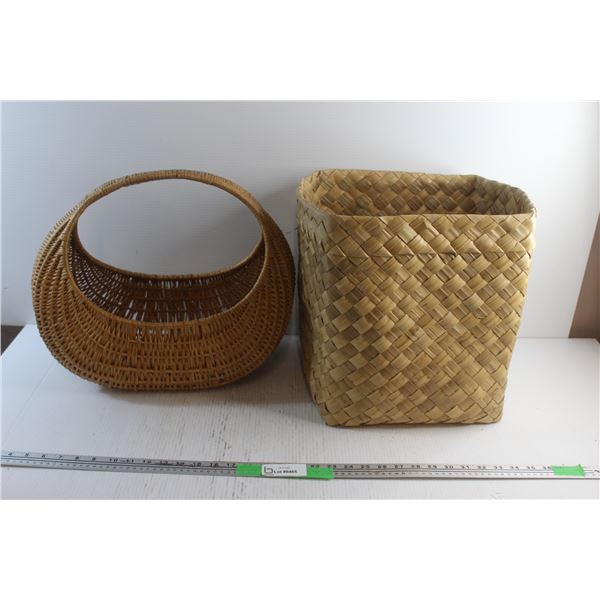 (2) Wicker Baskets