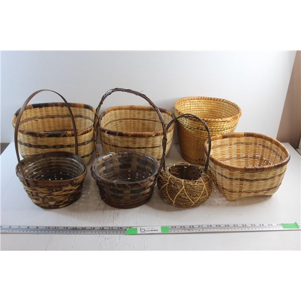 (7) Wicker Baskets