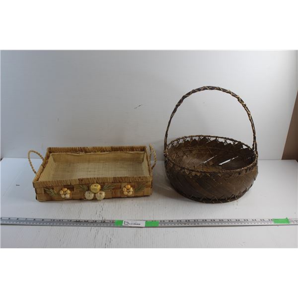 (2) Wicker Baskets