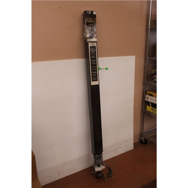 *72"-144" Adjustable Drapery Rod 1 1/8" Diameter- As Is