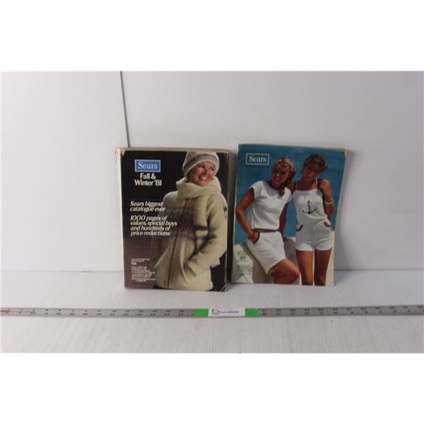 (2) Vintage Sears Catalogues- Fall & Winter 1981, Summer 1982