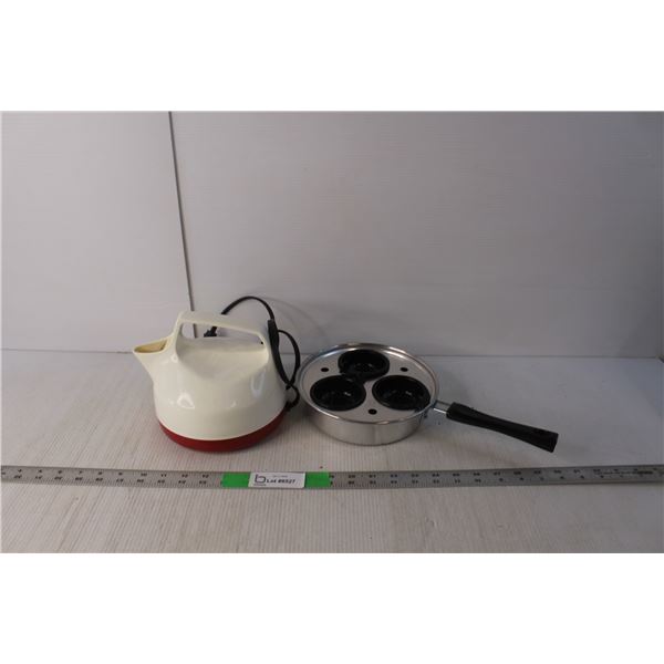 Egg Poacher Pan, Vintage Kettle- As Is