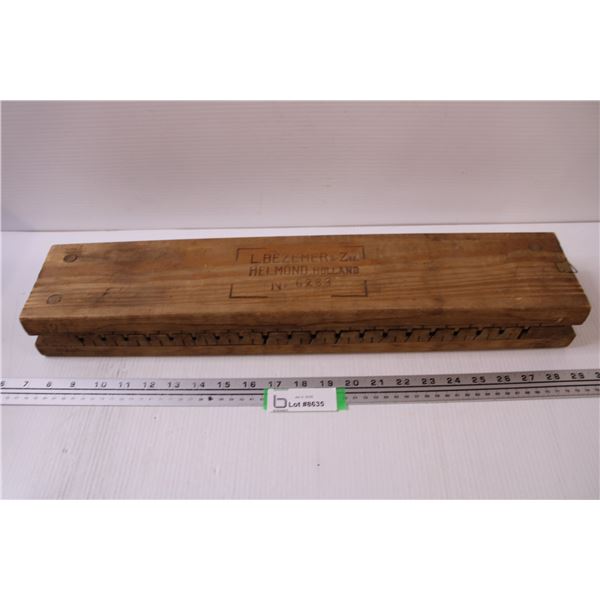Wooden Cigar Mold from Holland