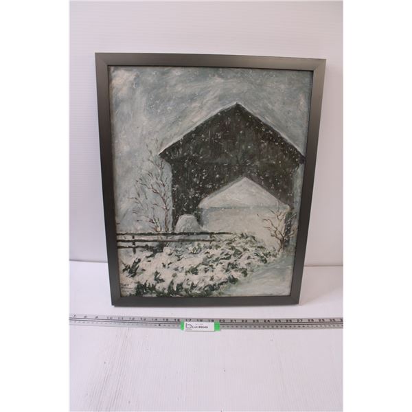 Framed Artwork - "You'll Have To Imagine the Hot Chocolate" - 21.5" x 17.5"