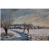 Image 2 : Framed Artwork - Winter Scene - 18" x 14"