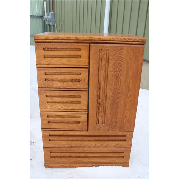 ** Wooden Upright Dresser - 18" x 36" x 54"