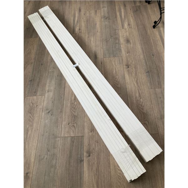 ** (24) Pieces of Primed Baseboards - 7/8" x 1 3/8" x7'