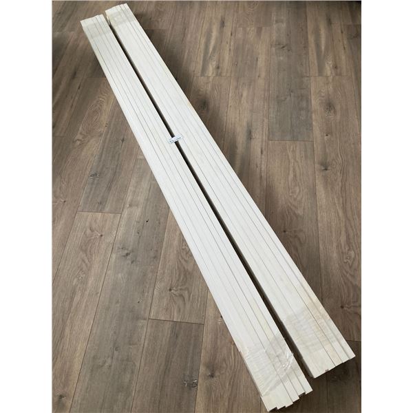 ** (24) Pieces of Primed Baseboards - 7/8" x 1 3/8" x7'