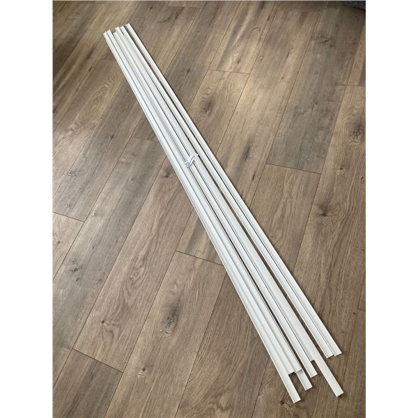 ** (9) Pieces of Vinyl End Caps - 3/4" x 70 3/4"