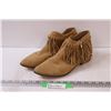 Image 1 : Aldo Women's Leather Fringe Boots - Size 9
