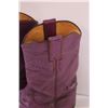 Image 2 : Justin Women's Purple Cowboy Boots - Some Wear - Size 6