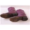 Image 3 : Justin Women's Purple Cowboy Boots - Some Wear - Size 6