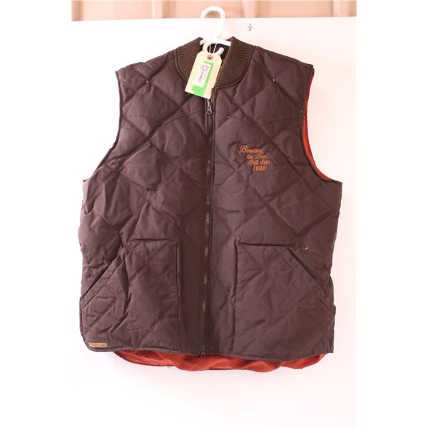 * Roper Quilted Vest "Branding Bull Sale - 2008" - Size XL