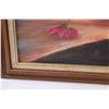 Image 2 : * Flower Painting in Frame by Anges A. Boreen - 34" x 28" - Some Wear on Frame as Pictured