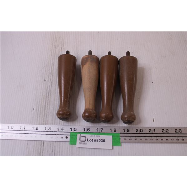 Mid Century Furniture Legs Set - 5" Tall - Some Sanded