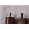 Image 2 : Mid Century Furniture Legs Set - 5" Tall - Some Sanded