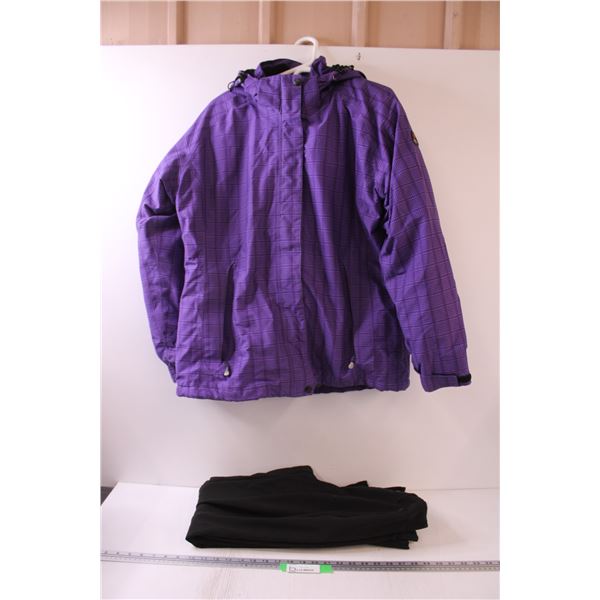 Women's Winter Jacket - Size 14 (Some Wear) & Women's Medium Ski Pants