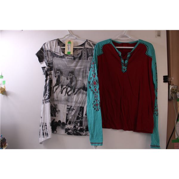(2) Western Women's Shirts - Size XL