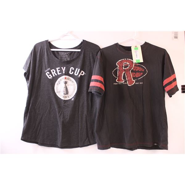(2) Football Shirts: Roughriders, 101st Grey Cup - Size XL