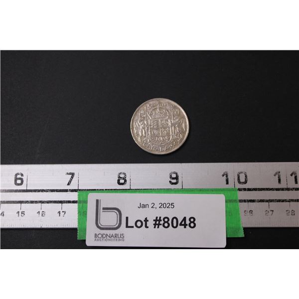 Canadian Fifty Cent Silver Coin - 1943