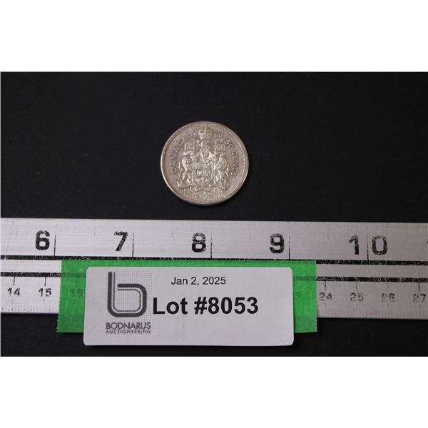 Canadian Fifty Cent Silver Coin - 1960