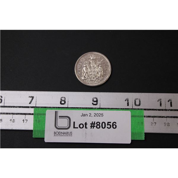 Canadian Fifty Cent Silver Coin - 1964
