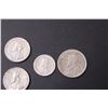 Image 5 : Canadian Coins: (4) Five Cent - 1929 & 1934, (1) Ten Cent - 1934, (1) Twenty Five Cent - 1928